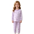 thumbnail image 3 of Leey-World Boys' Sleepwear Boys 2-piece Snug-fit Pajama Set, Soft & Cute for Kids(Purple,8-10 Years), 3 of 7