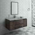 thumbnail image 2 of Fresca Formosa 48" Wall Hung Modern Bathroom Vanity w/ Mirror, 2 of 11