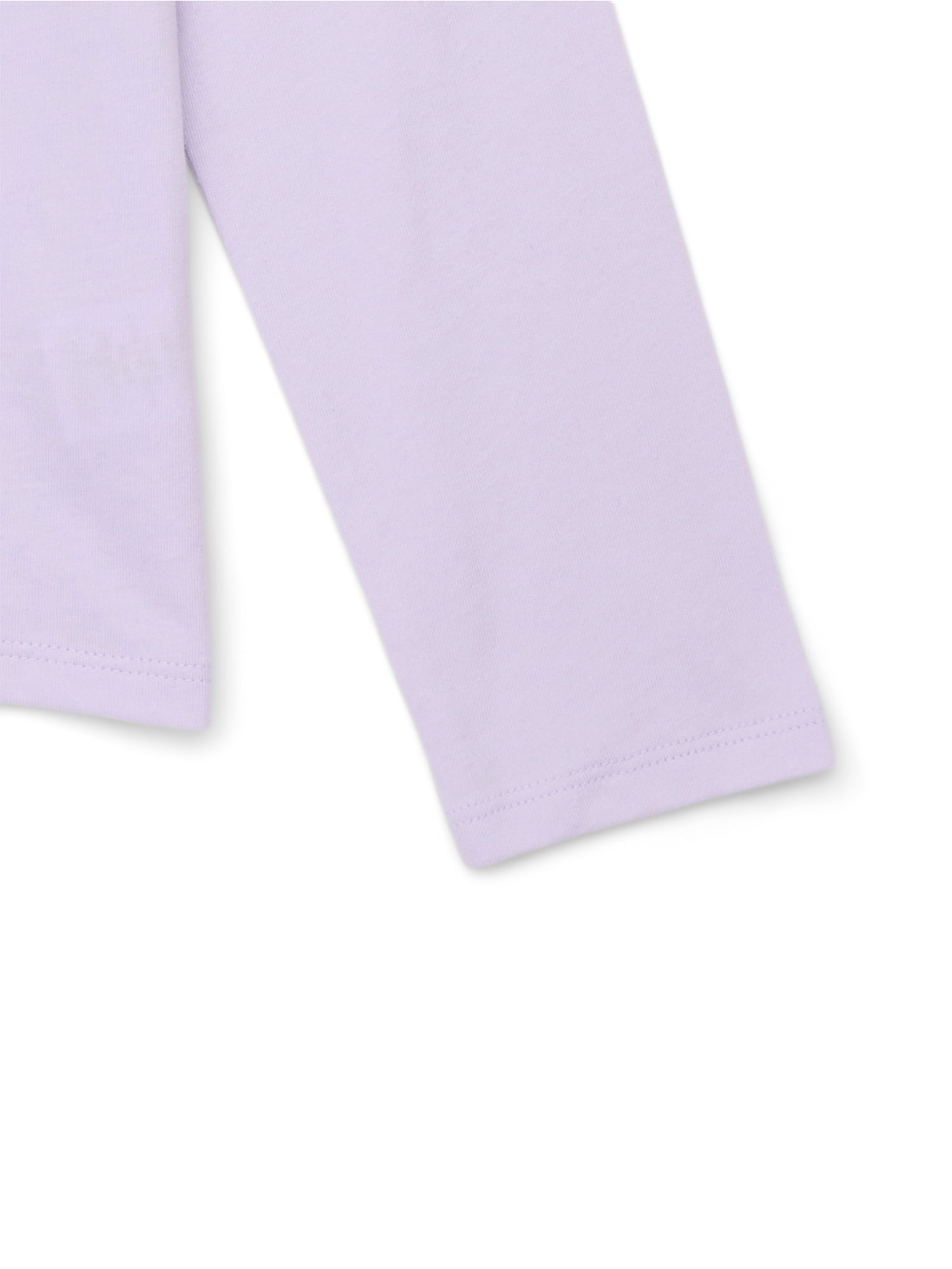 Wonder Nation Girls Embellished Tee with Long Sleeves, Sizes 4-18 & Plus