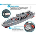 thumbnail image 2 of RC Missile Warship Radio Remote Control HT-2877 RTR Ship Battleship Cruiser R/C, 2 of 7