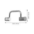 thumbnail image 2 of HONMEET Rotatable Faucet Extender Faucet Aerator Copper Silver Shower Water Outlet Kitchen Sink 1Set, 2 of 7