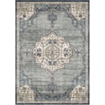 thumbnail image 3 of 2ft*6ft/5ft*7ft/8ft*10ft/9ft*12ft Area Rug, Washable Rug, Vintage Medallion Distressed Rug for Living Room, Low Pile Entry Rug, Retro Accent Throw Carpet for Bedroom Dining Room, Non Slip Rugs, 3 of 9