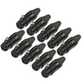 thumbnail image 1 of 10 Uds. Adaptadores de enchufe de soldadura de Cable conector hembra XLR de 3 pines para micrófono DIY, 1 of 6