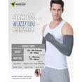 thumbnail image 2 of UV Sun Protection Arm Sleeves with Thumb Hole for Men Women Youth, Cooling Sleeve to Cover Tattoo, Mid-Compression, 2 of 6