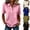 Pink, variant on HAJWOH Polo Shirts for Women Golf Button Collared Summer Short Sleeve Tops Lightweight Work Polo Shirt Womens Blouses