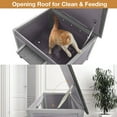 thumbnail image 7 of Aivituvin Outdoor Cat House Feral Cat Enclosure, Small Pet House Rainproof Cat House, 7 of 7