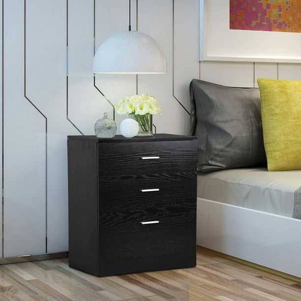 Yaheetech Black Chest Of Drawers Bedroom Dressers 3 Drawer