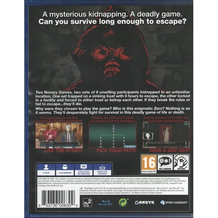 Zero Escape: The Nonary Games for PlayStation 4