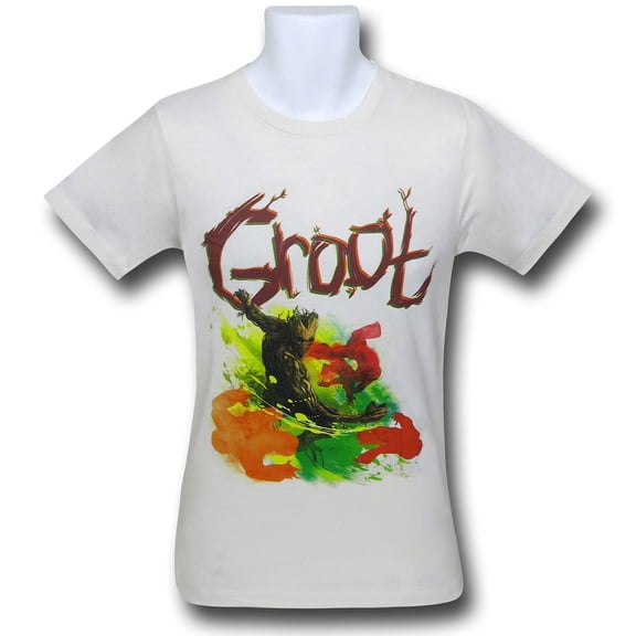GOTG Groot on Cream 30 Single T-Shirt-Men's Medium