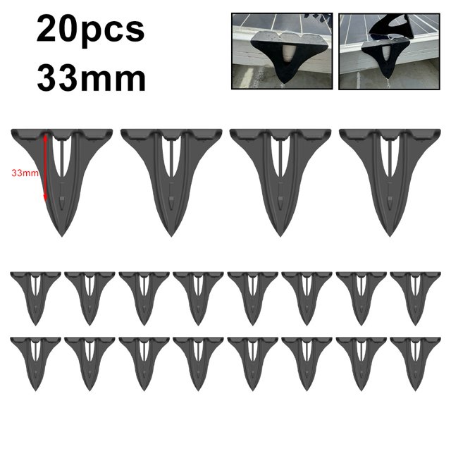 20Pcs 30/33/35/mm Solar Panel Water Drainage Clips Photovoltaic Modules Cleaning Clips For Solar Panel Water Drain Clamps