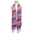 thumbnail image 5 of Pink Multicolor Chevron Zigzag Striped Scarf, 5 of 5