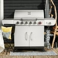 thumbnail image 5 of Royal Gourmet SG6002 Classic 6-Burner 71000-BTU LP Gas Grill with Sear Burner and Side Burner, Stainless Steel, 5 of 5