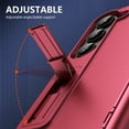 thumbnail image 3 of Dteck for Samsung Galaxy Z Fold 5 Case with HD Screen Protector, Built-in Kickstand & Hinge Protection All-Inclusive Protective Case for Galaxy Z Fold5 5G,Red, 3 of 7