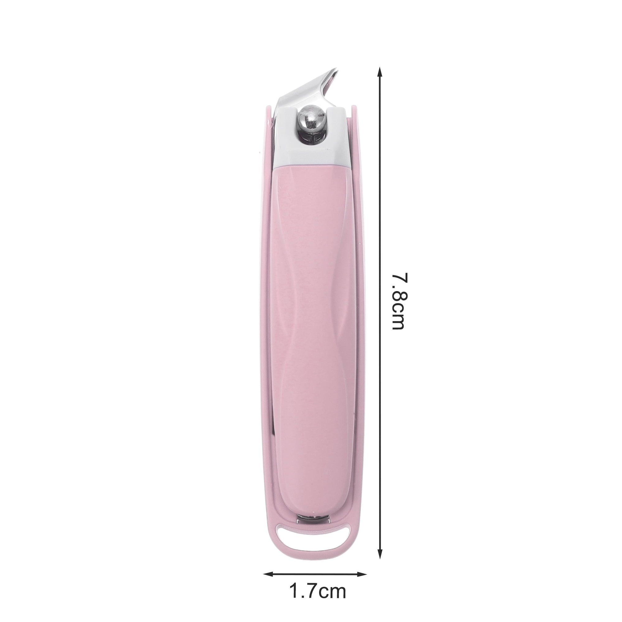 Unique Bargains 1pc Anti-splash Nail Clippers for Easy Nail Trimming Pink Small