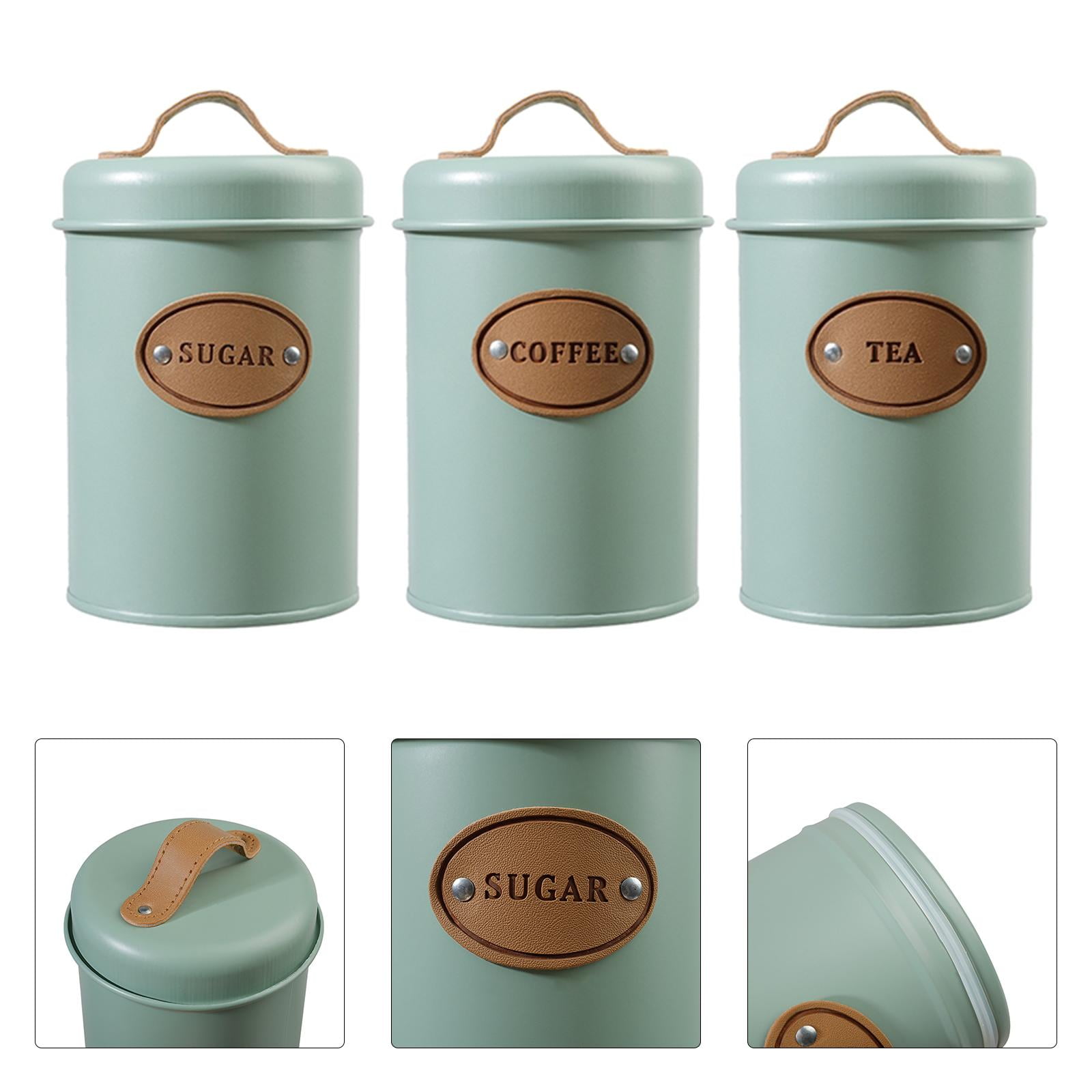 Storage Containers Sage Green Tea Coffee Sugar Canisters Buy Sage