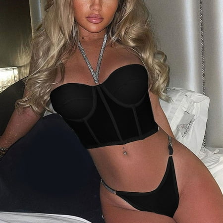 

Women Transparent Lingerie Lace Mesh Bright Silver Strappy Suspenders Lingerie Set Underwear Fringe Romper Catsuit Lingerie for Women Lingerie for Women Snap Crotch Underwire