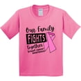 thumbnail image 3 of Inktastic Our Family Fights Together Breast Cancer Awareness Youth T-Shirt, 3 of 5