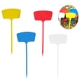 thumbnail image 5 of KAKOWELY Garden Label 20PCS Gardening Ground Inserted Cards Writeable Garden Insert Tag Large Gardening Labels for Garden Park (36CM White+Red+Yellow+Blue), 5 of 5