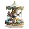 thumbnail image 4 of Huevos de Pascua Decoración de conejo Adorno de conejito Placa de escritorio acrílica decorativa 2D para Estilo B, 4 of 9