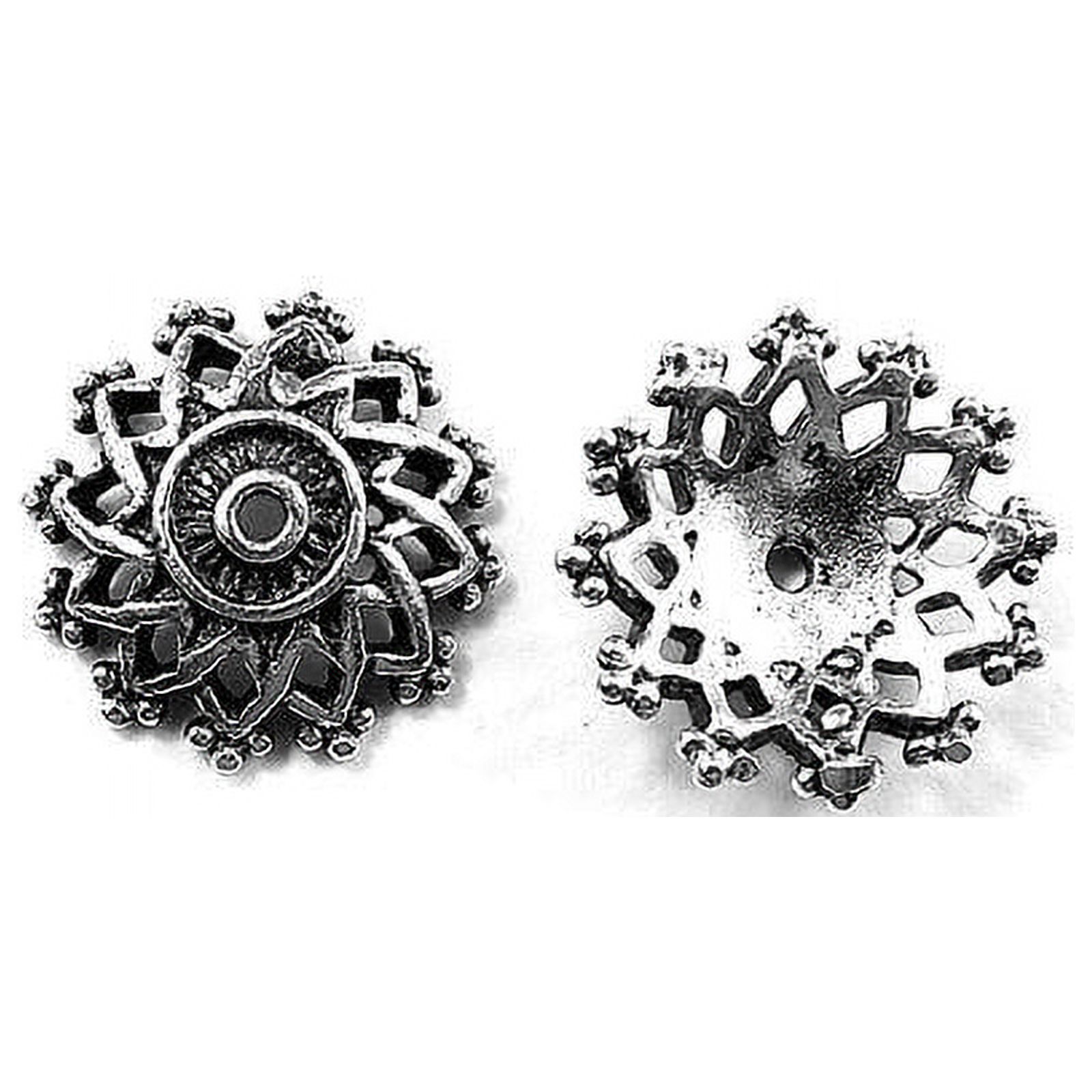 CSF-373 Silver Overlay Bead Cap