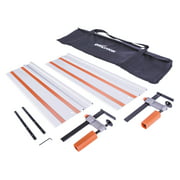 Evolution TRACK-ST1400 55 Inch Circular Saw Track Guide Rail  (Clamps and Carry Bag Included)