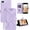 Purple, variant on for iPhone 8 Plus Case Wallet,for iPhone 7 Plus Phone Case,6/6S Plus Case,Card Holder Leather Stand Flip Cases,Wrist Strap, Closure,Shockproof Protective Cover (Purple)