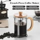 thumbnail image 5 of Cafetera de prensa francesa de 27 oz con filtro de alta densidad con mango de madera Leyfeng  Cafetera, 5 of 7