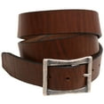 thumbnail image 4 of 1 3/8 Walnut Re-Tanned Leather Belt Center Bar Buckle Old Silver Finish, 4 of 4