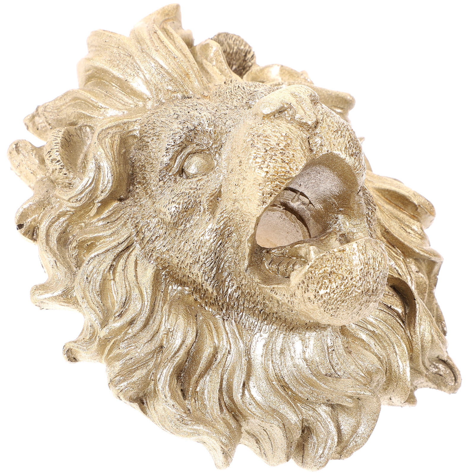 BESTOYARD Resin Lion Head Fountain Nozzle Wall Hanging Fountain Sprayer for Yard Pond Decoration