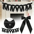thumbnail image 2 of WMGHA Christmas Red Bow Garland Banner, 1 String of 8 Pre-Strung Satin Ribbon Bow Party Hanging Garland Decoration for Birthday,Valentine's Day Christmas Holiday Party Supplies(2m), 2 of 6