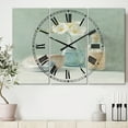thumbnail image 2 of Designart 'Pastel Bath II' Farmhouse Wall Clock, 2 of 3