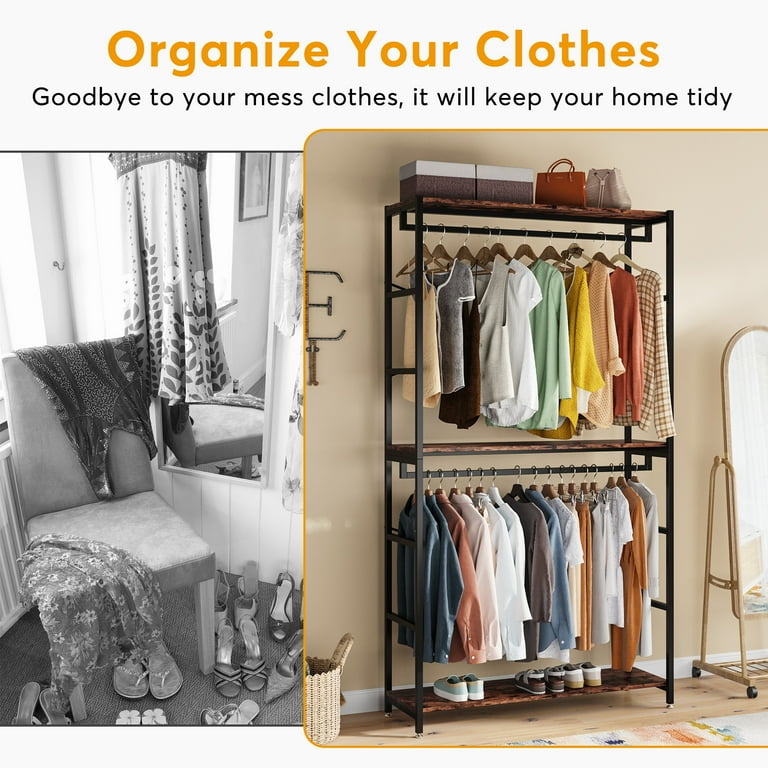 Tribesigns double rod closet organizer sale