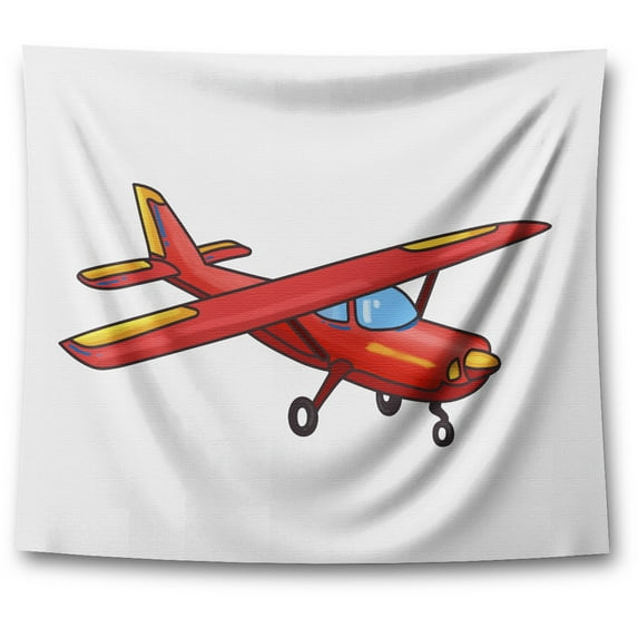 Awkward Styles Nursery Tapestry Wall Hanging Red Aeroplane Home Decor