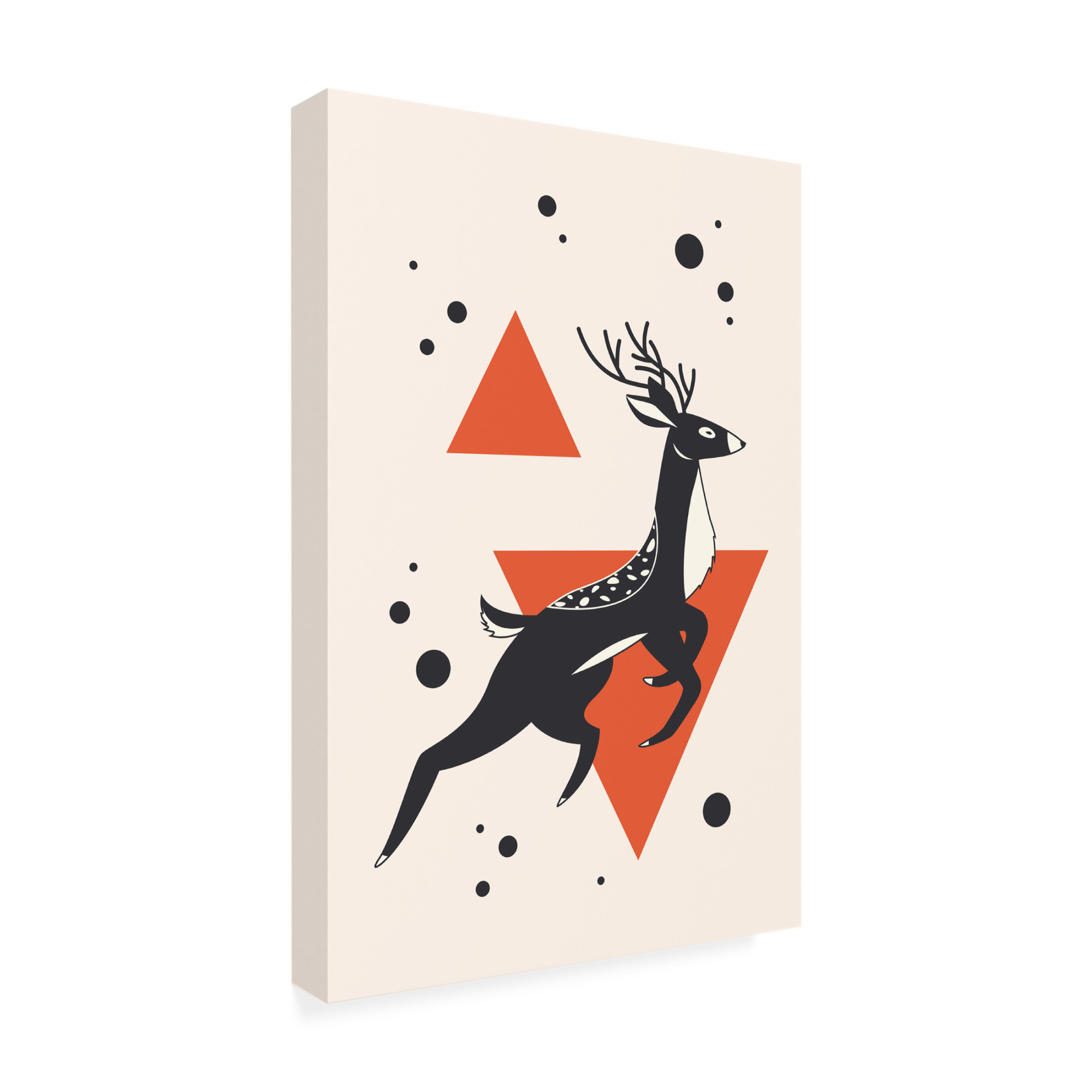 Trademark Fine Art jay stanley  Abstract Deer 1 Canvas Wall Art