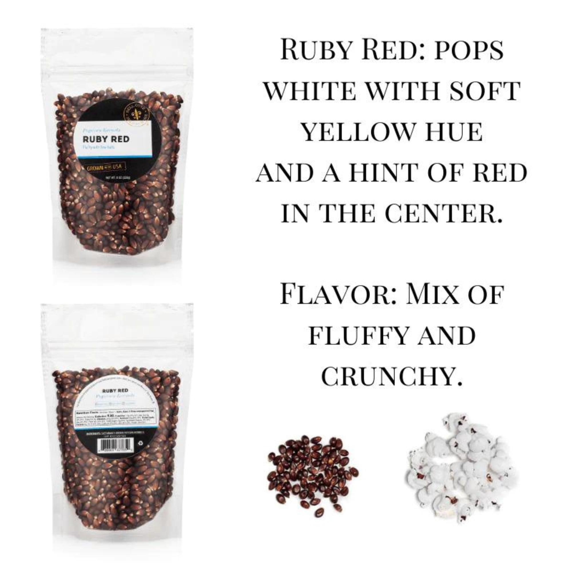 Deluxe Popcorn Gift Set - Gourmet Sampler 6 Pack of Popcorn Kernels, Gluten-Free - Perfect for Movie Nights and Holiday Gifts - Dell Cove Spices & More