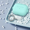 thumbnail image 6 of for Airpods case Clear,Shockproof Case for Airpods Pro 2nd Generation 2022 case,Full Protective Soft TPU Drop Protection Accessories Case with Keychain Charging Case for Women Girls Men,Blue, 6 of 6