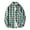 Green, variant on Men's Jackets Lightweight Plaid Casual Big and Tall 4X Fashion Shirt Loose Youth Long Sleeve Shirt Casual Coat