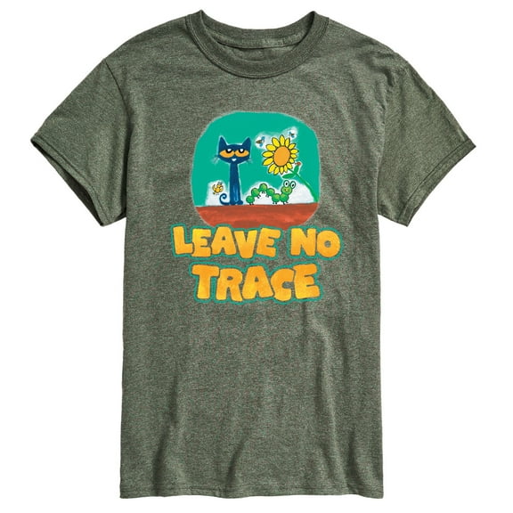 Pete The Cat - Leave No Trace Camping - Men's Short Sleeve Graphic T-Shirt