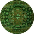 thumbnail image 1 of Ahgly Company Indoor Round Persian Green Traditional Area Rugs, 4' Round, 1 of 1