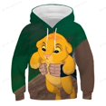 thumbnail image 1 of Sudadera con capucha con diseño de Rey León para niños y niñas, sudadera con capucha de animales para adolescentes de primavera y otoño, ropa deportiva para niños 100 zhangyuxiang CONDUJO, 1 of 2