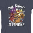thumbnail image 5 of Five Nights at Freddy's Breaking Walls Boy's Navy Crew Neck Short Sleeve T-shirt-Medium, 5 of 5