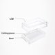 thumbnail image 5 of Caja Para Cortar Mantequilla, Buen Sellado, Plato De Plástico Para Mantequilla, Contenedor De Mantequilla Fácil De Limpiar Con Tapa Para Hacer Roturas En El Refrigerador De La Cocina Inevent HA016537-00, 5 of 6
