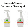 Natural Choices Bathroom Cleaning Kit Bathroom Cleaner and Mineral Magic, 32 oz. bottles