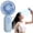 A, variant on Mini Portable Fan 1 Pack, Cute Handheld Fan Battery Operated Lightweight Small Personal Fan with 3 Speeds and USB Rechargeable Eyelash Fan for Stylish Girl Women Men Office Outdoor Travel Camping