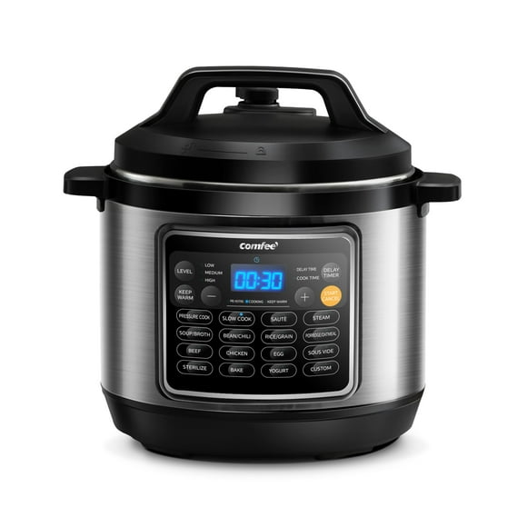 COMFEE 16 in 1 Electric Pressure Cooker Instant Multi Cooker Olla de Presion Non-Stick Pot Yogurt Maker Rice Cooker Slow Cooker Saut Steamer 8 Quarts for Family Feast