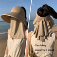 thumbnail image 3 of Yoyauz Summer Hat Women's Sun Hat Fishing Hat Wide brimmed Shawl Collar Flip UPF50+Sunshade Hat Beach, 3 of 5
