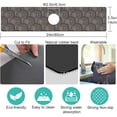 thumbnail image 5 of Kitchen Sink Splash Guard Faucet Mat -1 PC Super Absorbent Fast Drying Mat Sink Gadgets-Splash Guard Behind Faucet Drip Catcher for Kitchen, Bathroom,Sink Mat, Dish Drying Mat, Bathroom(23.5" X 5.5" ), 5 of 5
