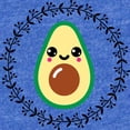 thumbnail image 2 of CafePress - Avocado Lover Kawaii - Cute Infant Baby Football Bodysuit, 2 of 3