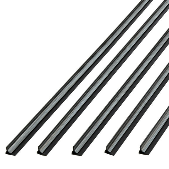 FASÄDE 47 in. Decorative Vinyl Inside Corner Trim in Brushed Steel (5 Pack)