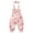 Pink, variant on Gerichy Girls Summer Outfits, Toddler Girls New Summer Cotton Sliver Sleeveless Shirt Printed Suspenders Three Piece Set